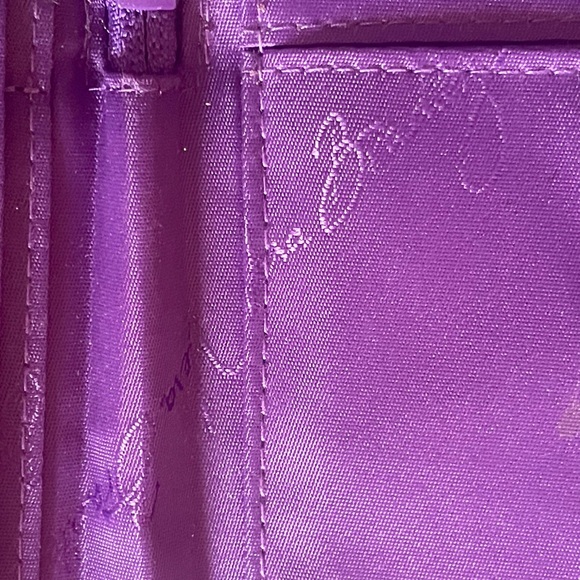 Sassy multicolored purple Vera Bradley wallet. Measures apx 6 x 4”. EUC - Picture 10 of 11